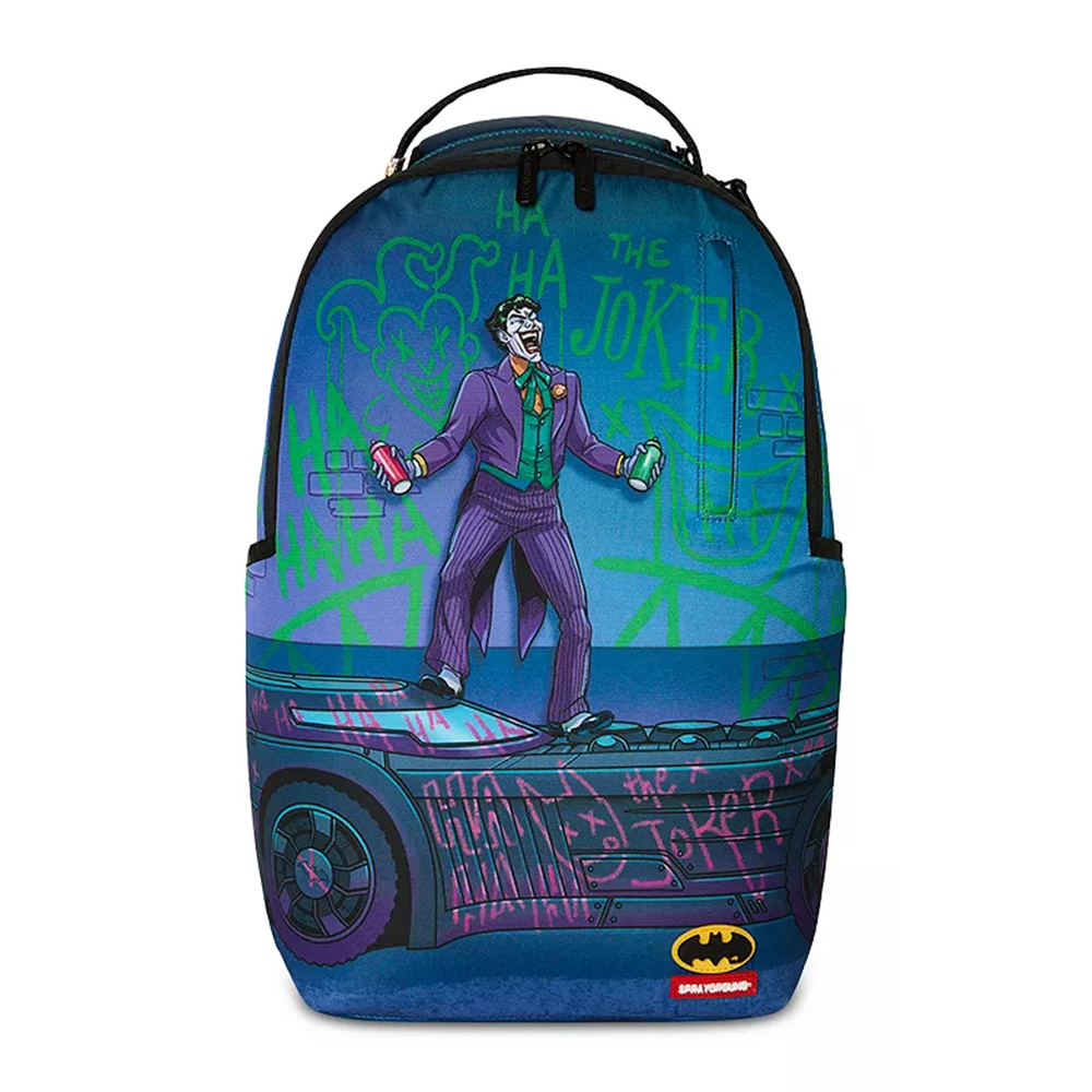 Sprayground DC Joker Tagged Up Batmobile Backpack