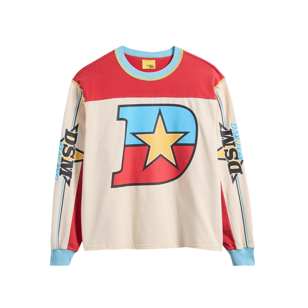 DSM Supercross Long Sleeve Red- White