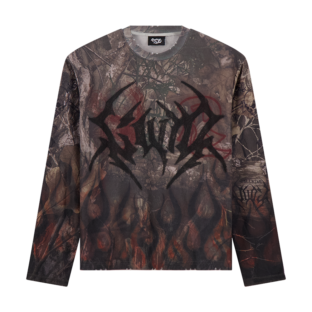 Rolling LoudGothic Flame Longsleeve Thermal