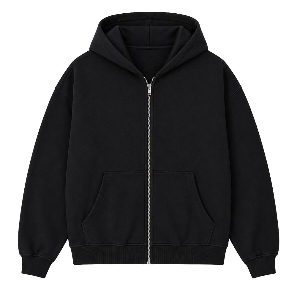 MNML Heavy Basic Zip Up Hoodie