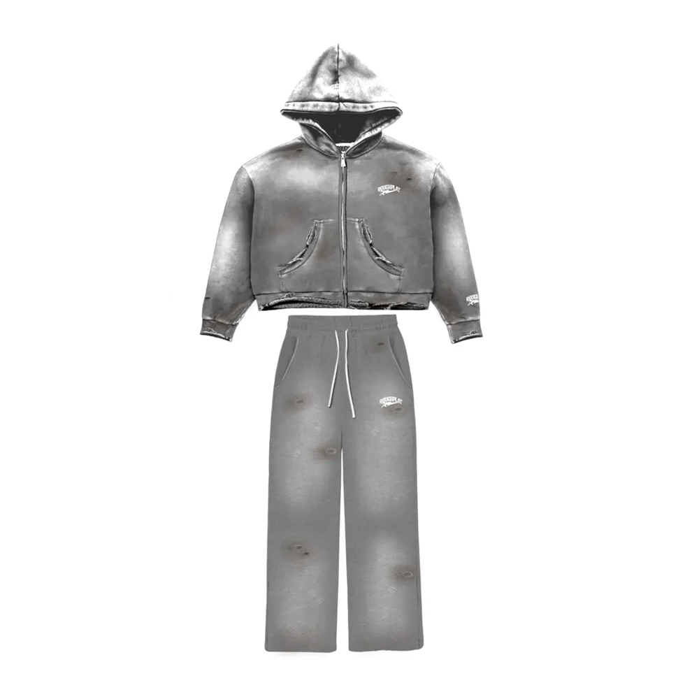 Rough Play Distress Sweatsuit