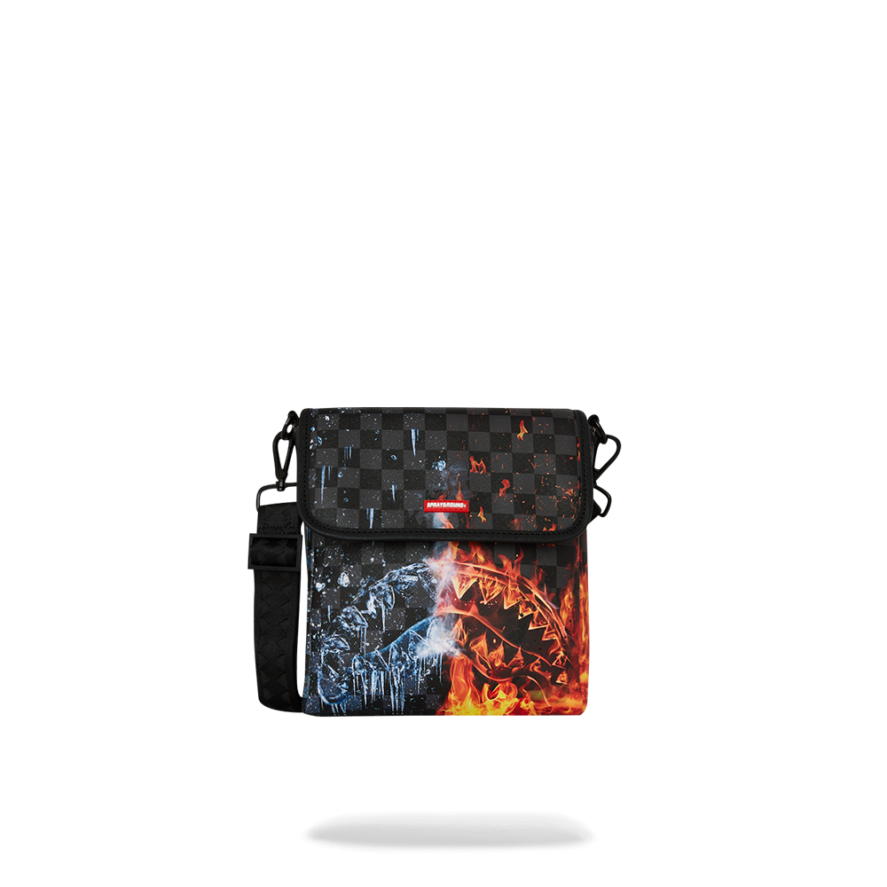 Sprayground FIRE & ICE SHARK MESSENGER SLING