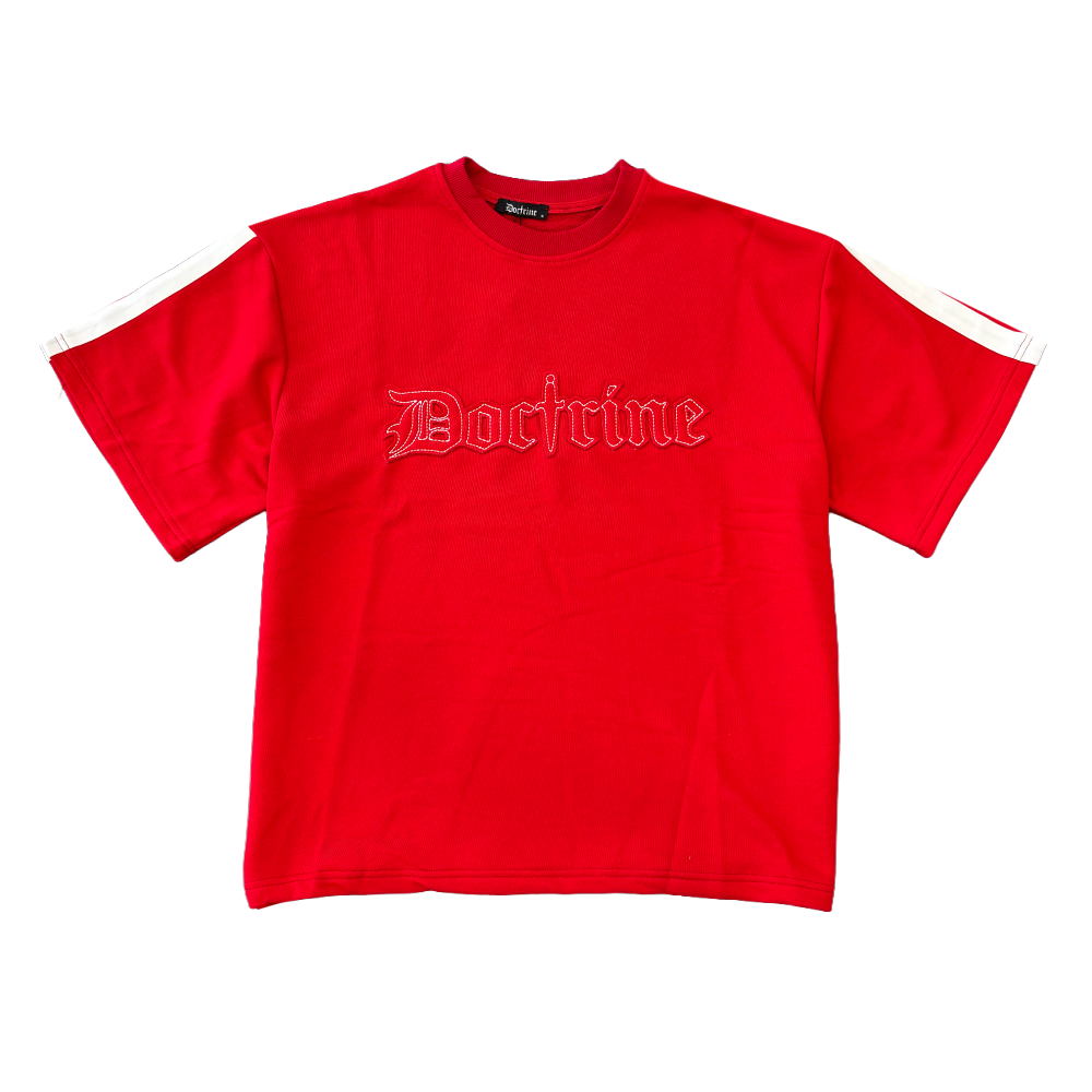 Doctrine Applique Double Stripe T Shirt