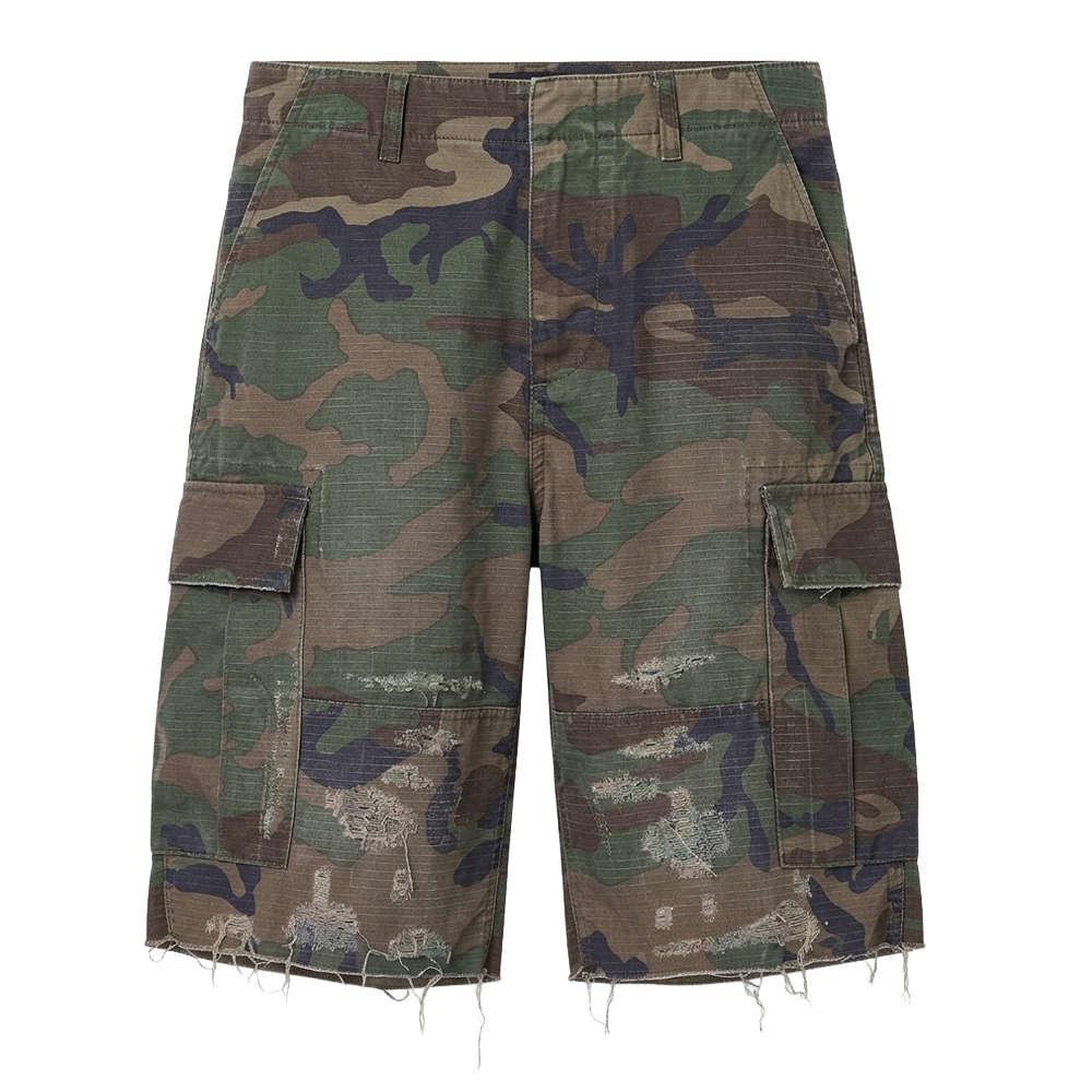 MNML Baggy Distressed Cargo Short