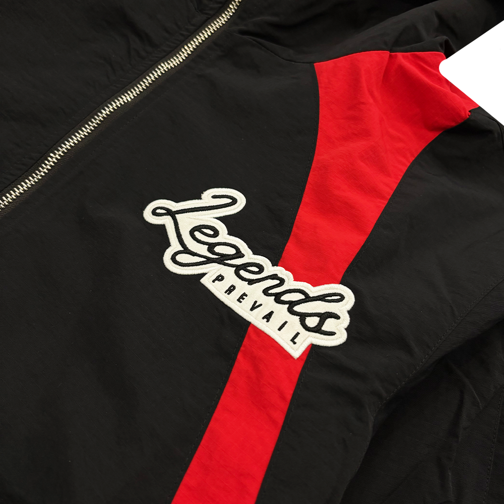 Legends Prevail  Black And Red Tracksuit Set