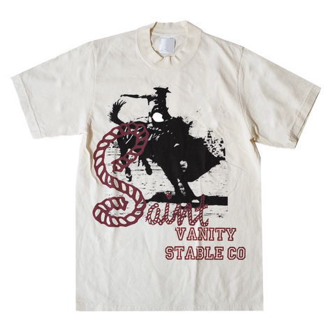 SAINT VANITY STABLE CREAM TEE