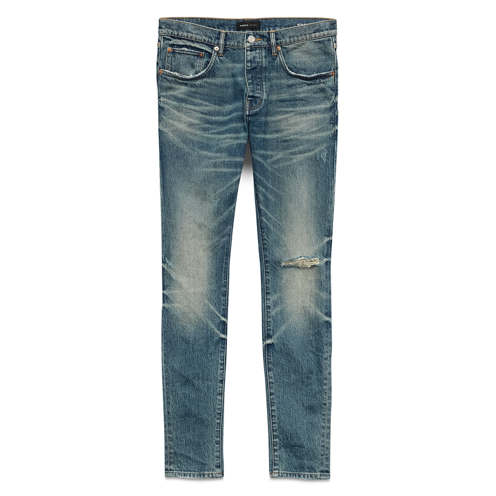 PURPLE BRAND DENIM VTG KNEE BLOWOUT