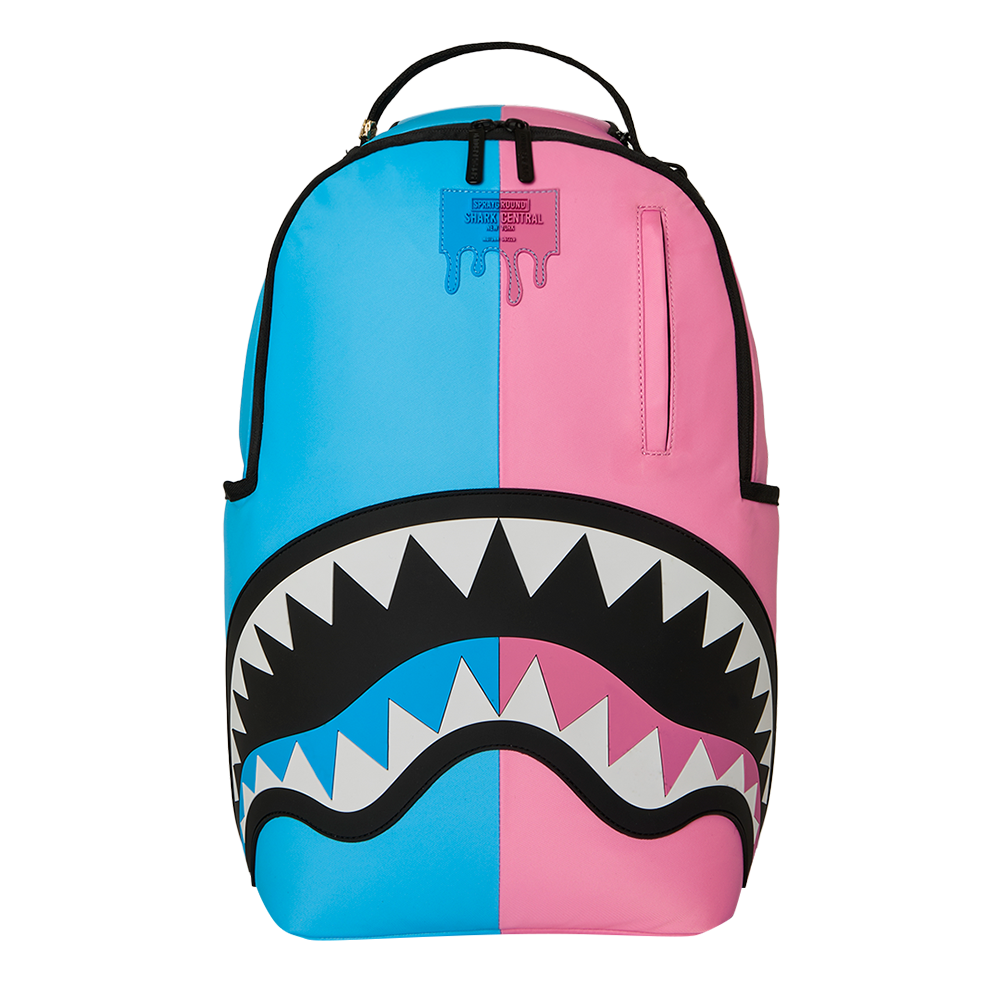 Sprayground Shark Central Cotton Candy Split DLXSV Backpack