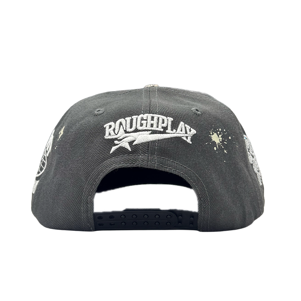Rough Play Hat Grey/Black/Silver