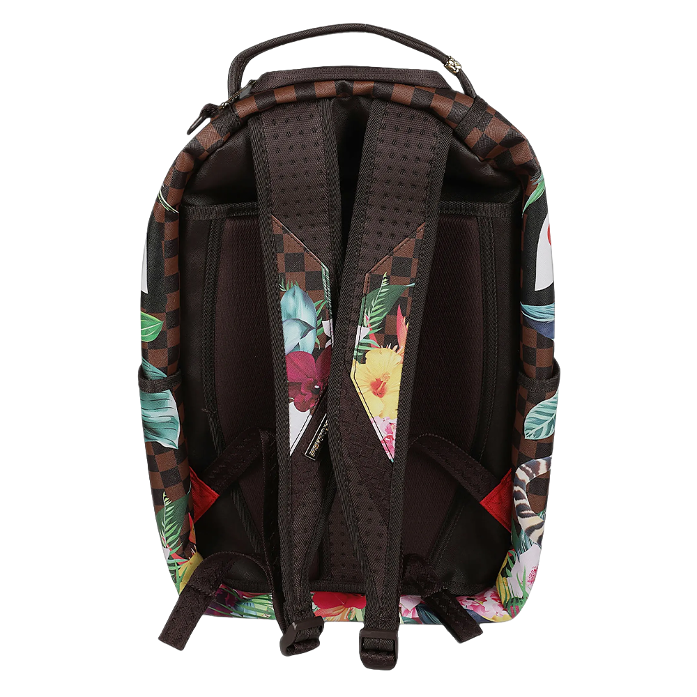Sprayground Sip Flowering Jungle Shark DLXSV Backpack