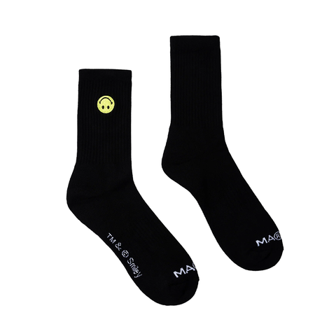 MARKET SMILEY SOCKS BLACK