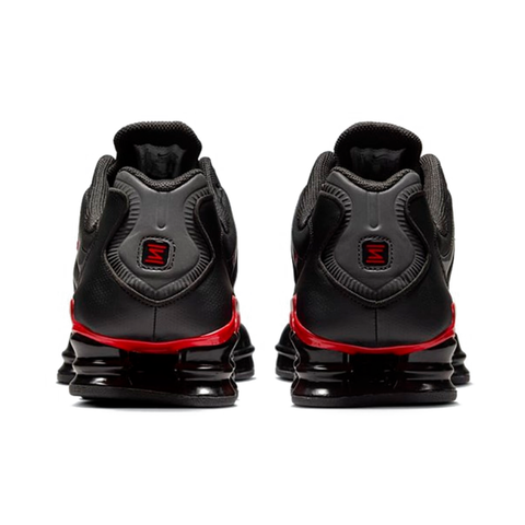 NIKE SHOX TL BLACK UNIVERSITY RED HEEL