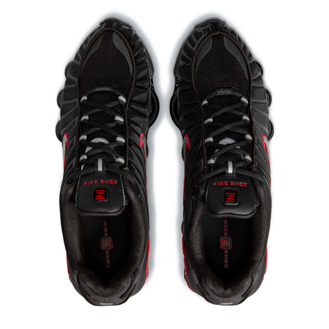 NIKE SHOX TL BLACK UNIVERSITY RED TOP