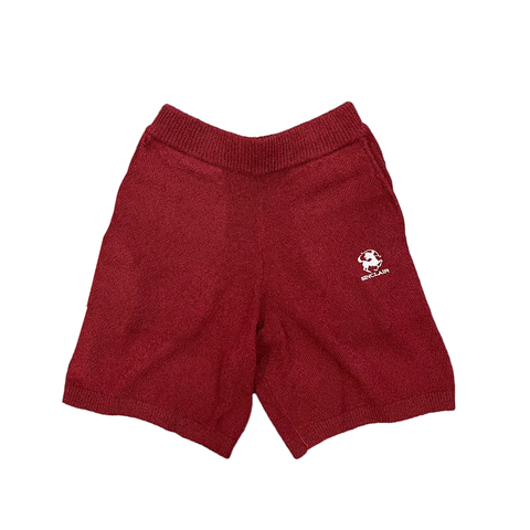 SINCLAIR BOUCLE MAROON SHORTS