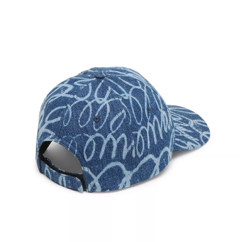 Marni Bleached Lasered Light Denim Hat