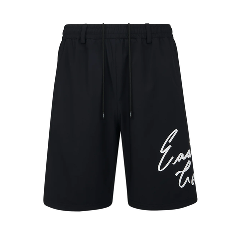 EG MESH LINED SHORTS BLACK FRONT