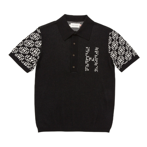 HTG H Knit Pattern Polo