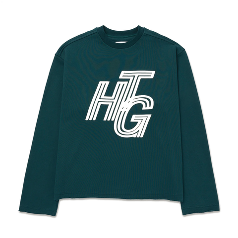 HTG GREEN TERRY CREWNECK