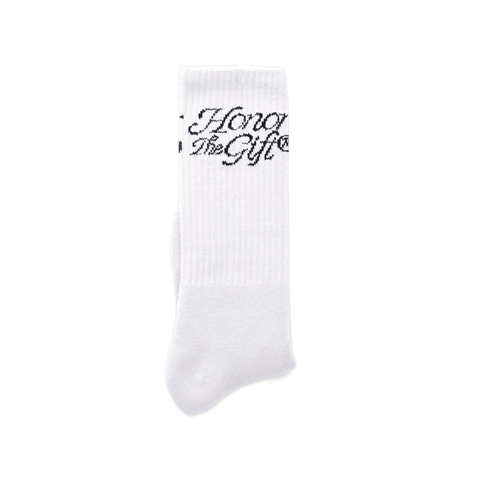 Honor The Gift  Script Sock