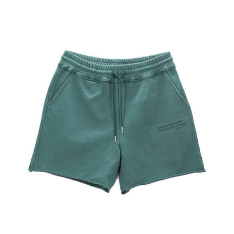 YID MADE WITH CORE SHORTS GREEN FRONT