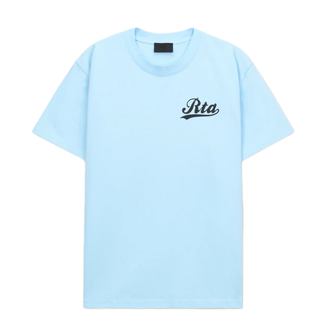 RTA LIGHT BLUE COLLEIGATE SCRIPT TEE