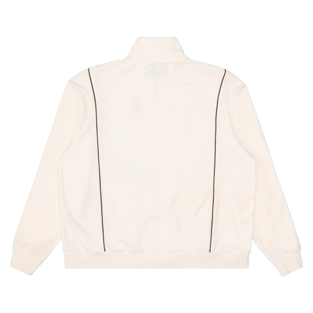 SINCLAIR VELOUR PIPING JACKET CREAM
